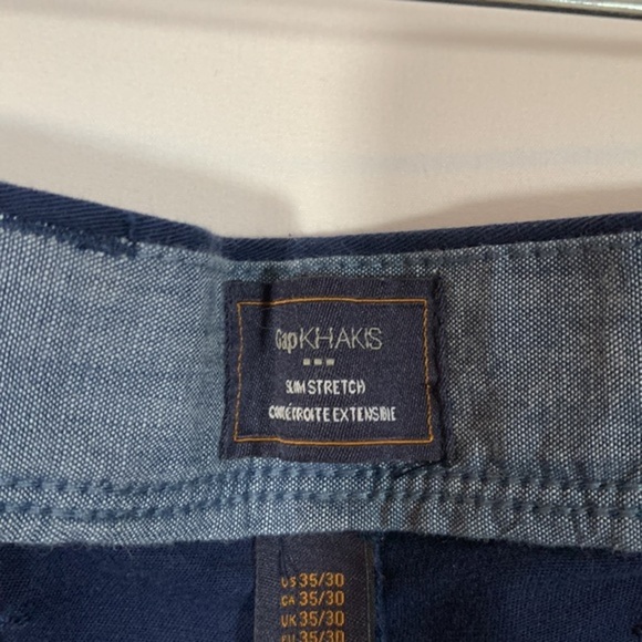 Gap Khakis Navy Blue Slim Stretch Pants NWT - Picture 9 of 9
